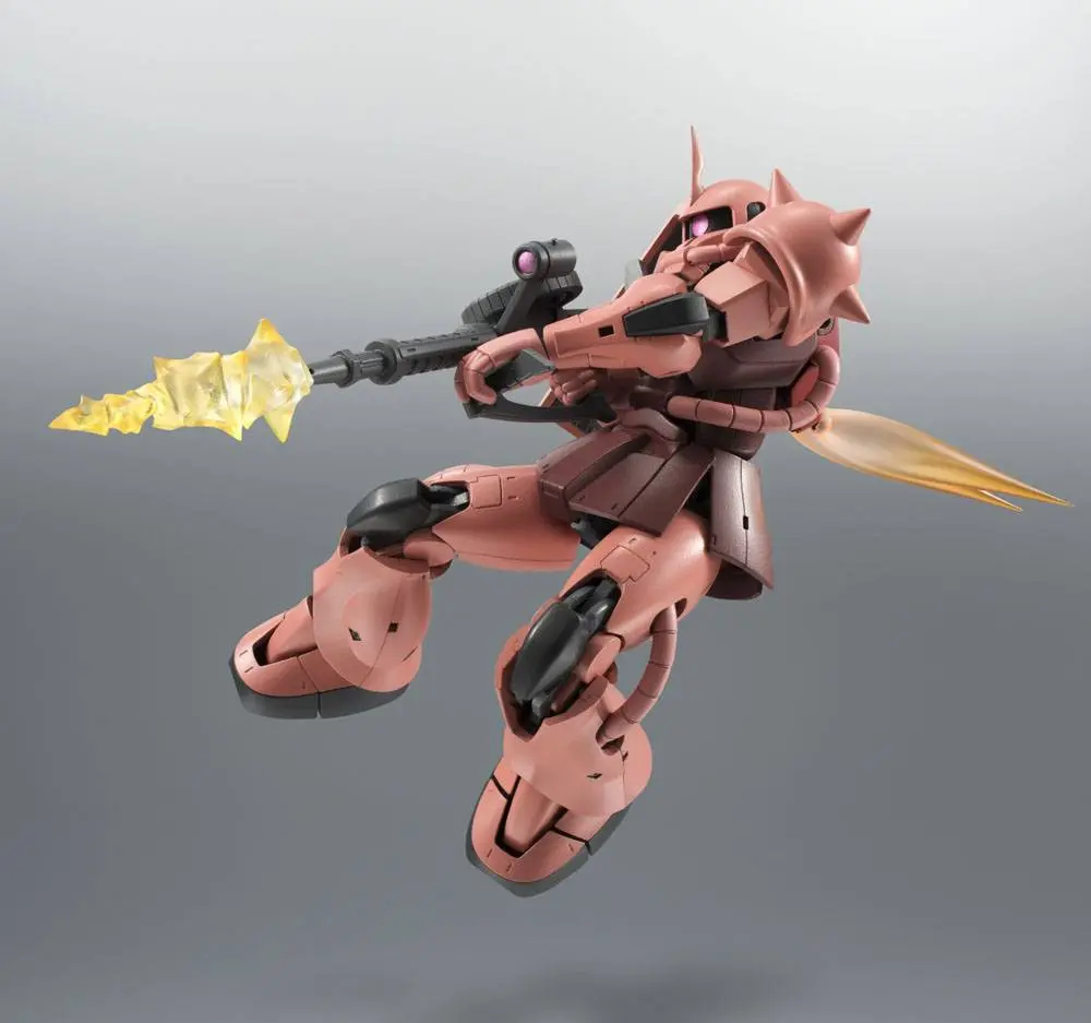 Moblie Suit Gundam Robot Spirits Action Figure (Side MS) MS-06S ZAKU II CHAR'S CUSTOM MODEL ver. A.N.I.M.E. xx cm product photo