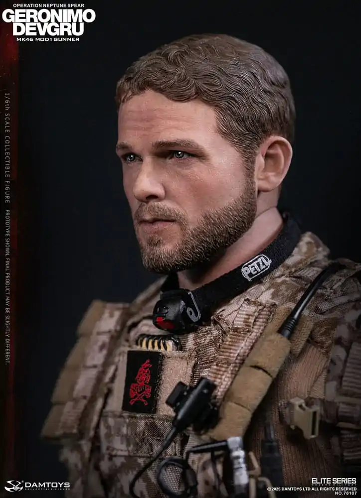 Modern Military Action Figure 1/6 Geronimo Devgru - MK46 MOD1 Gunner (Operation Neptune Spear) 30 cm product photo