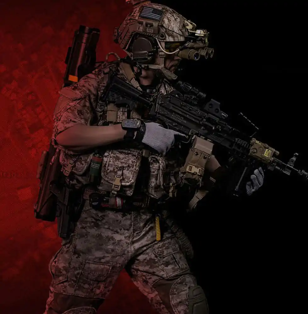 Modern Military Action Figure 1/6 Geronimo Devgru - MK46 MOD1 Gunner (Operation Neptune Spear) 30 cm product photo