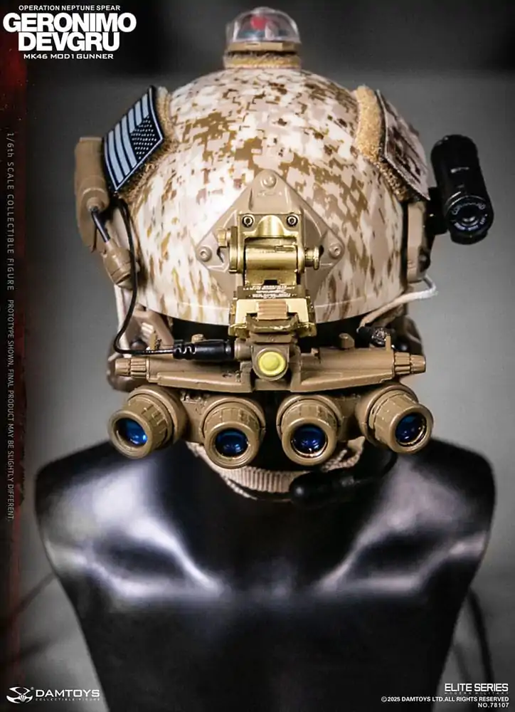 Modern Military Action Figure 1/6 Geronimo Devgru - MK46 MOD1 Gunner (Operation Neptune Spear) 30 cm product photo