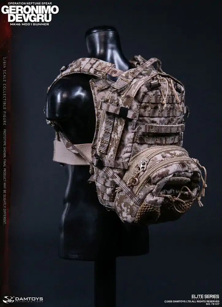 Modern Military Action Figure 1/6 Geronimo Devgru - MK46 MOD1 Gunner (Operation Neptune Spear) 30 cm product photo