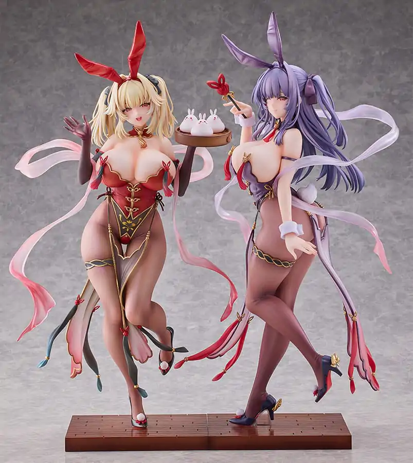 Moehime Union Statuen 1/4 Cheongsam Bunny Yuri & Stella 45 cm termékfotó