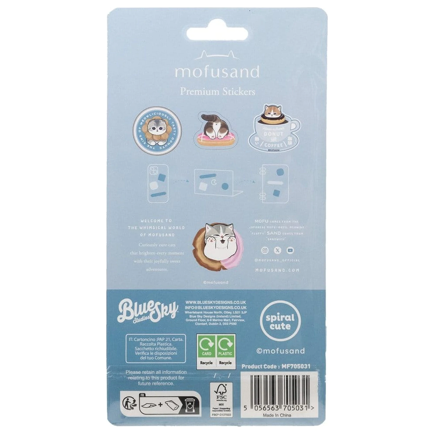Mofusand Sticker Set Premium product photo