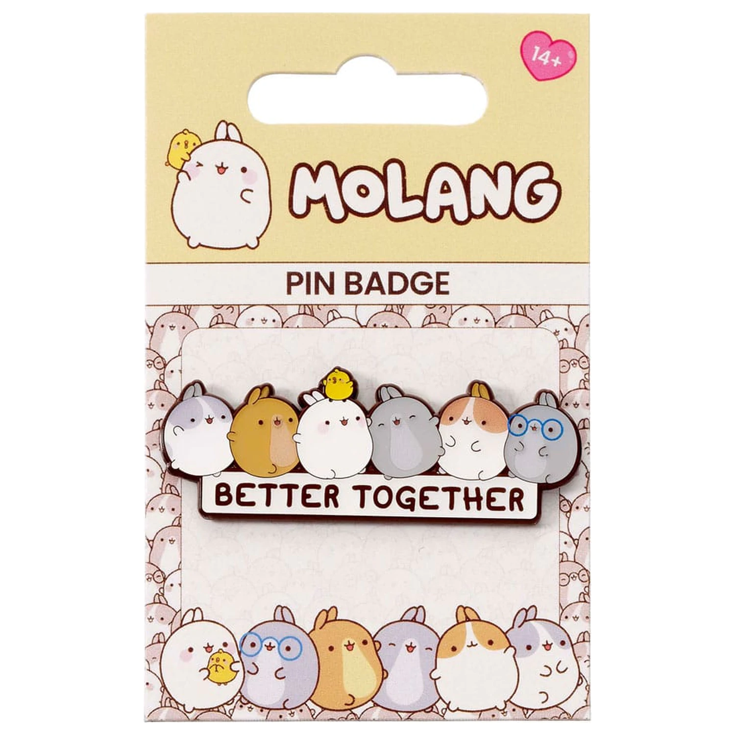 Molang Pin Badge Better Together product photo