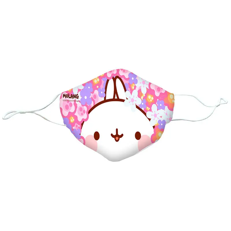 Molang Flowers reusable face mask product photo
