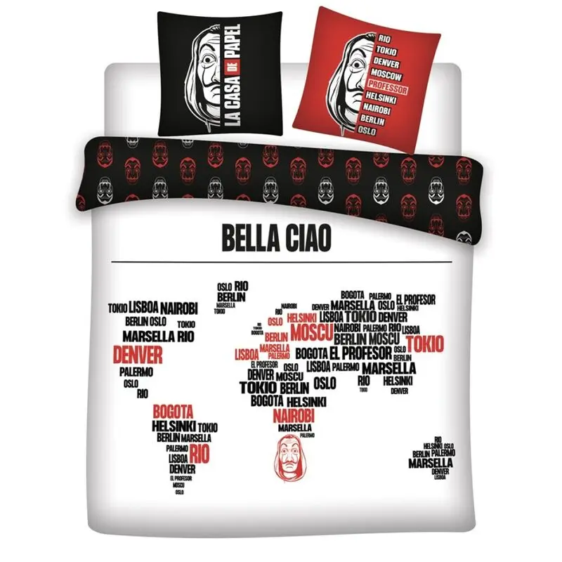 Money Heist microfibre duvet cover bed 135cm product photo