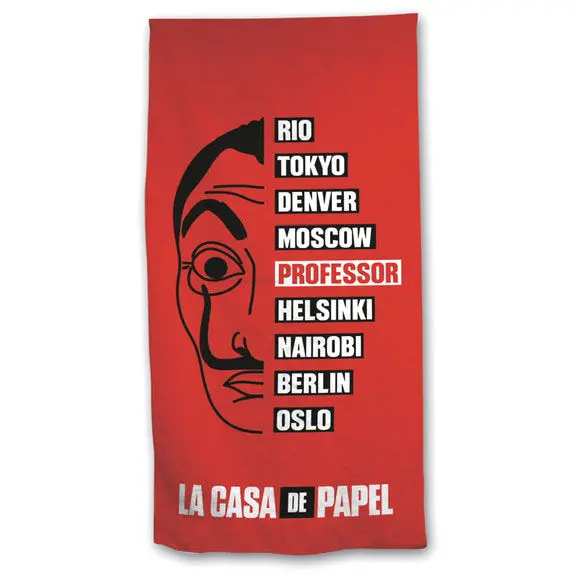 Money Heist microfiber beach towel product photo