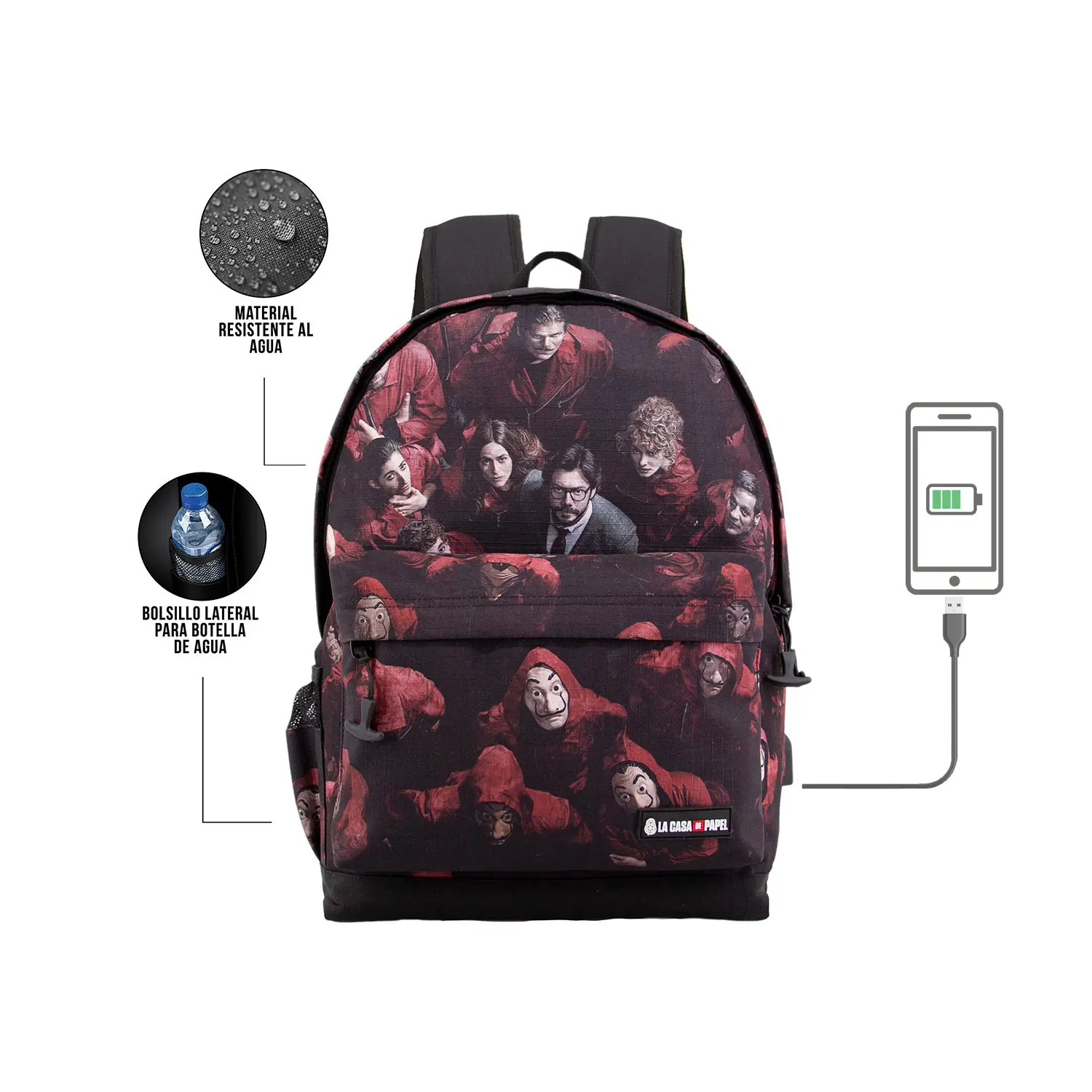 Money Heist HS Backpack Together product photo