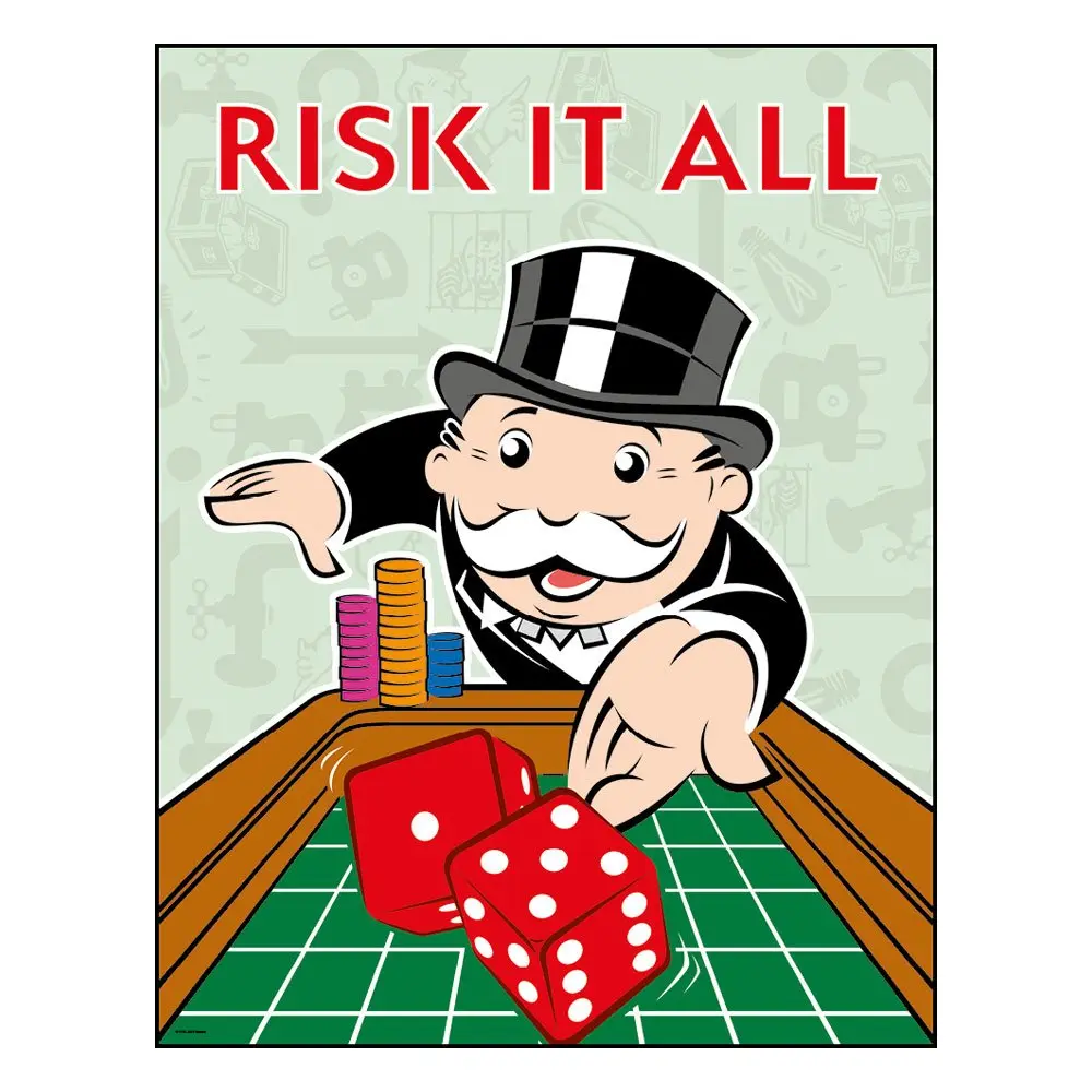 Monopoly Art Print Risk It All Limited Edition 36 x 28 cm product photo