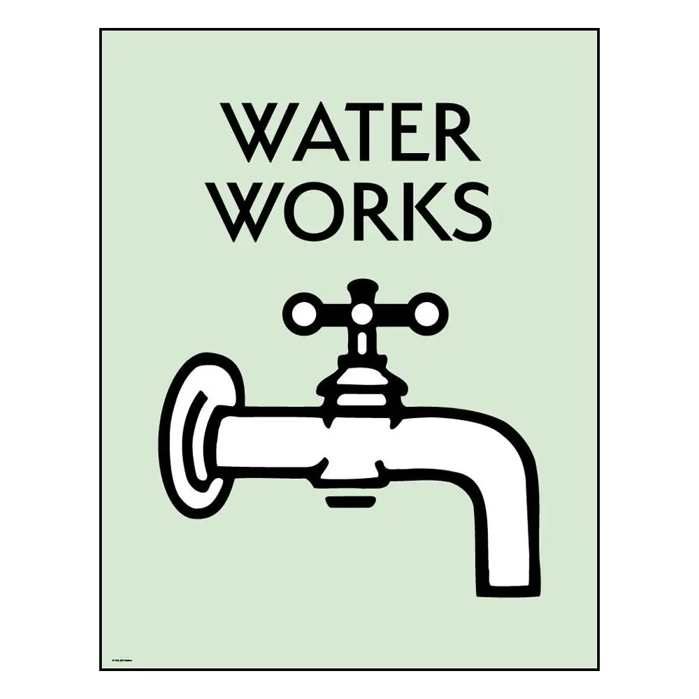 Monopoly Art Print Water Works Limited Edition 36 x 28 cm product photo