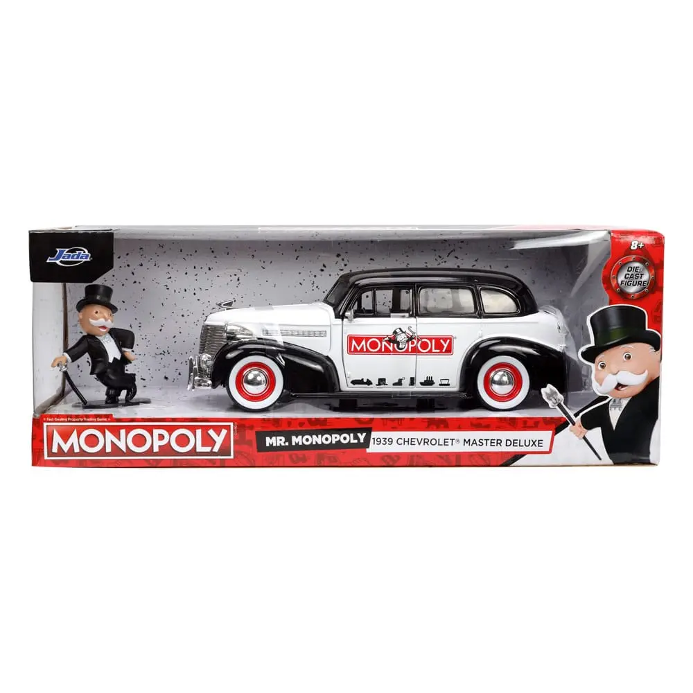 Monopoly Hollywood Rides Diecast Model 1/24 1939 Chevrolet Master Deluxe with Monopoly Figur product photo