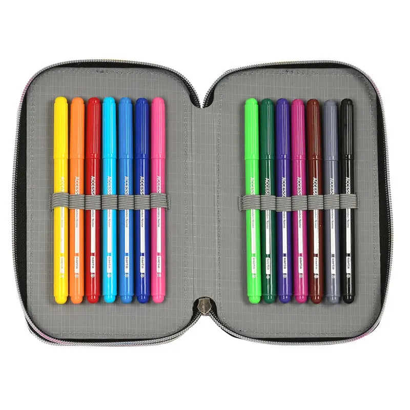Monster High Best Boos double pencil case 28pcs product photo