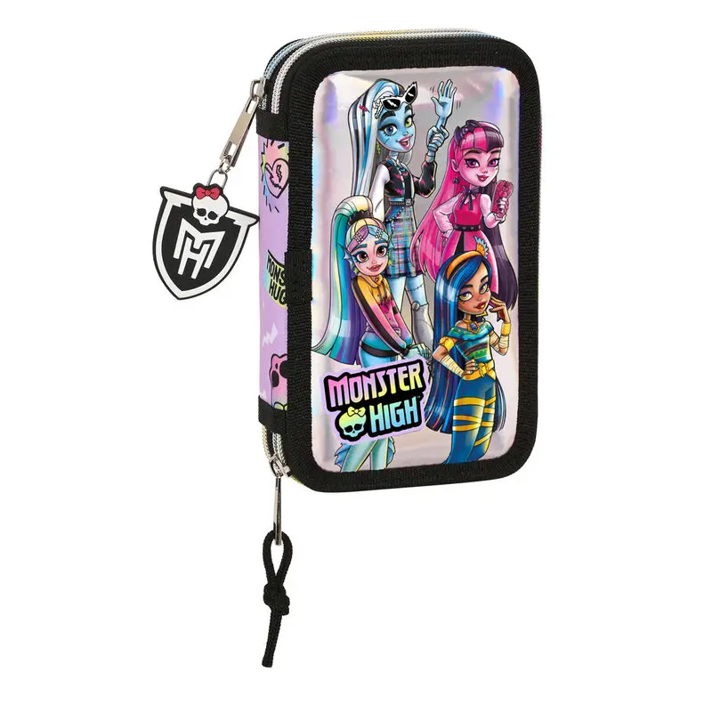 Monster High Best Boos double pencil case 28pcs product photo
