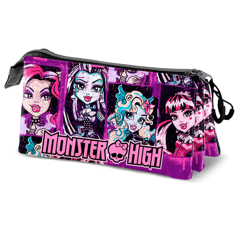 Monster High Chibi triple pencil case product photo