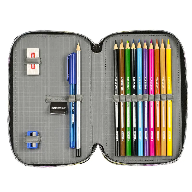 Monster High Creep double pencil case 28pcs product photo