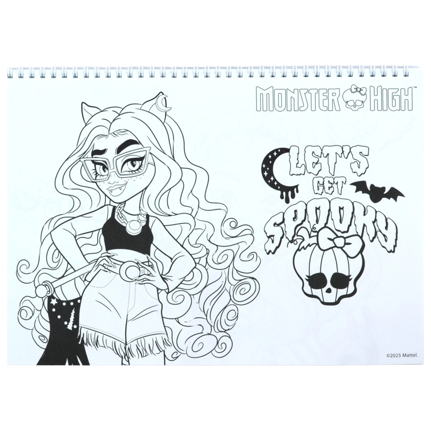 Monster High Crew A4 Spiral Sketchbook 40 Pages with Stickers product photo