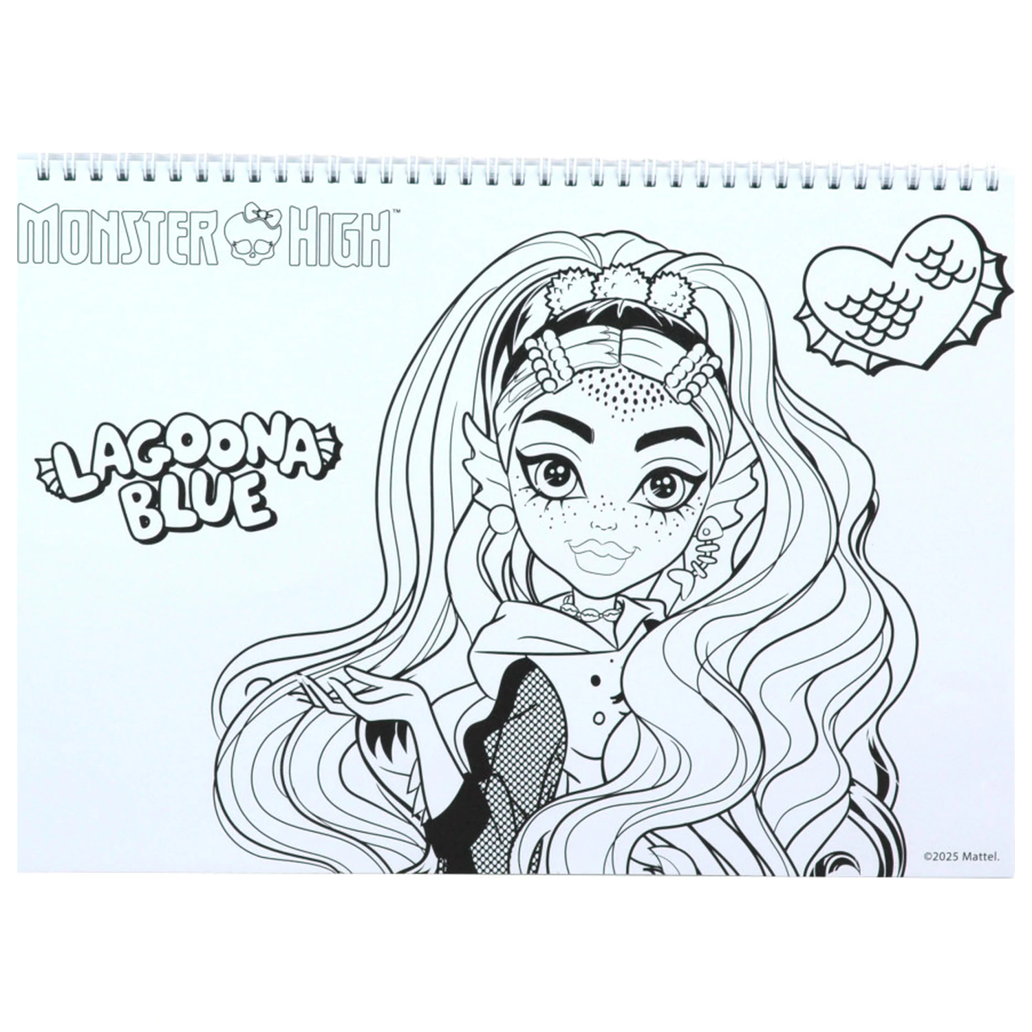 Monster High Crew A4 Spiral Sketchbook 40 Pages with Stickers product photo