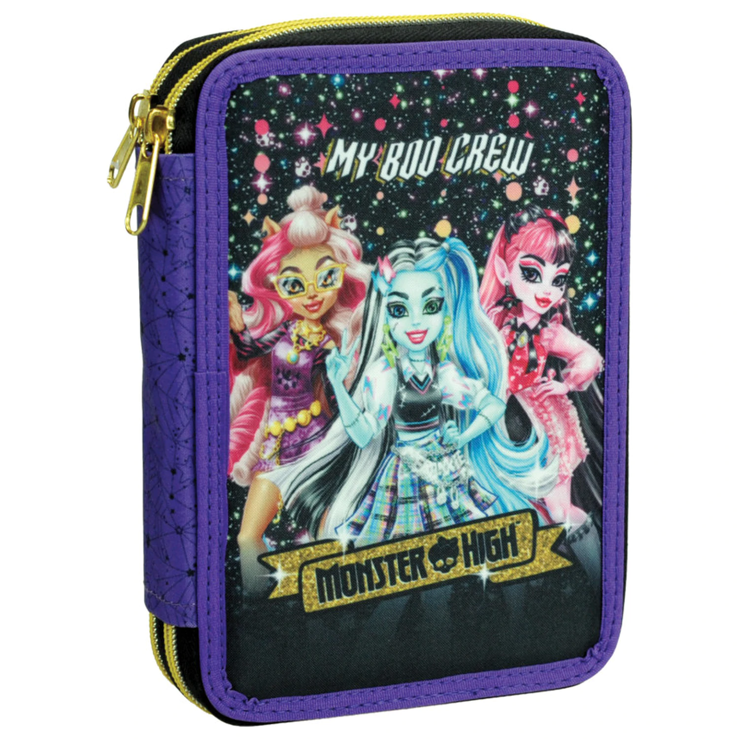 Monster High Crew Pencil Case Filled 2-Tier product photo