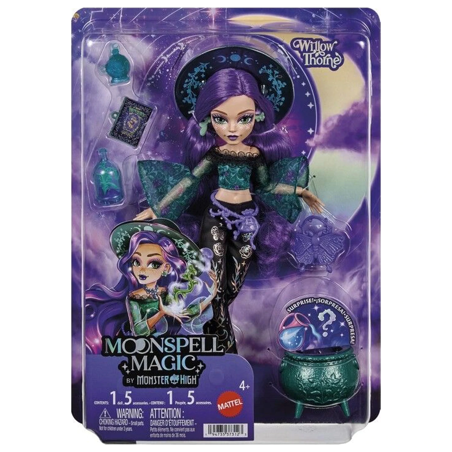 Monster High Moonspell High Willow Nature doll product photo