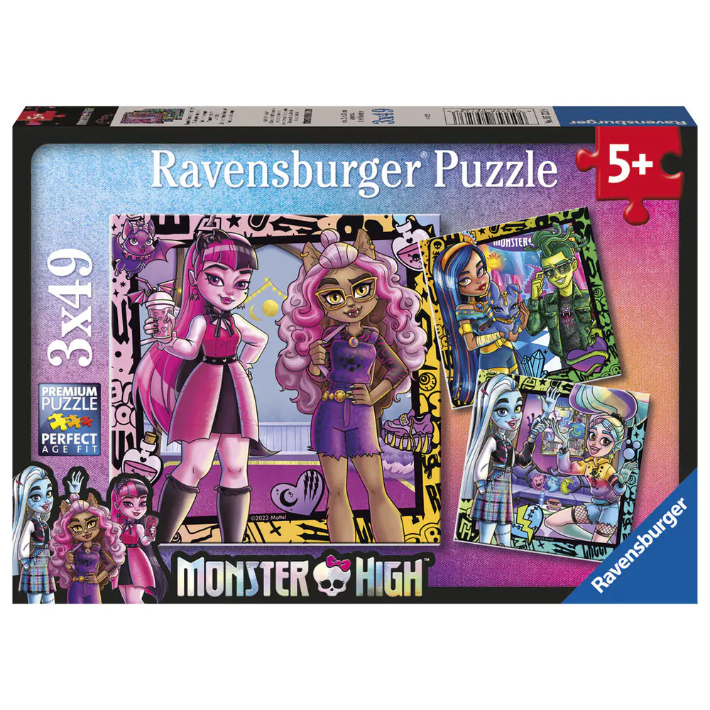 Monster High puzzle 3x49pcs product photo