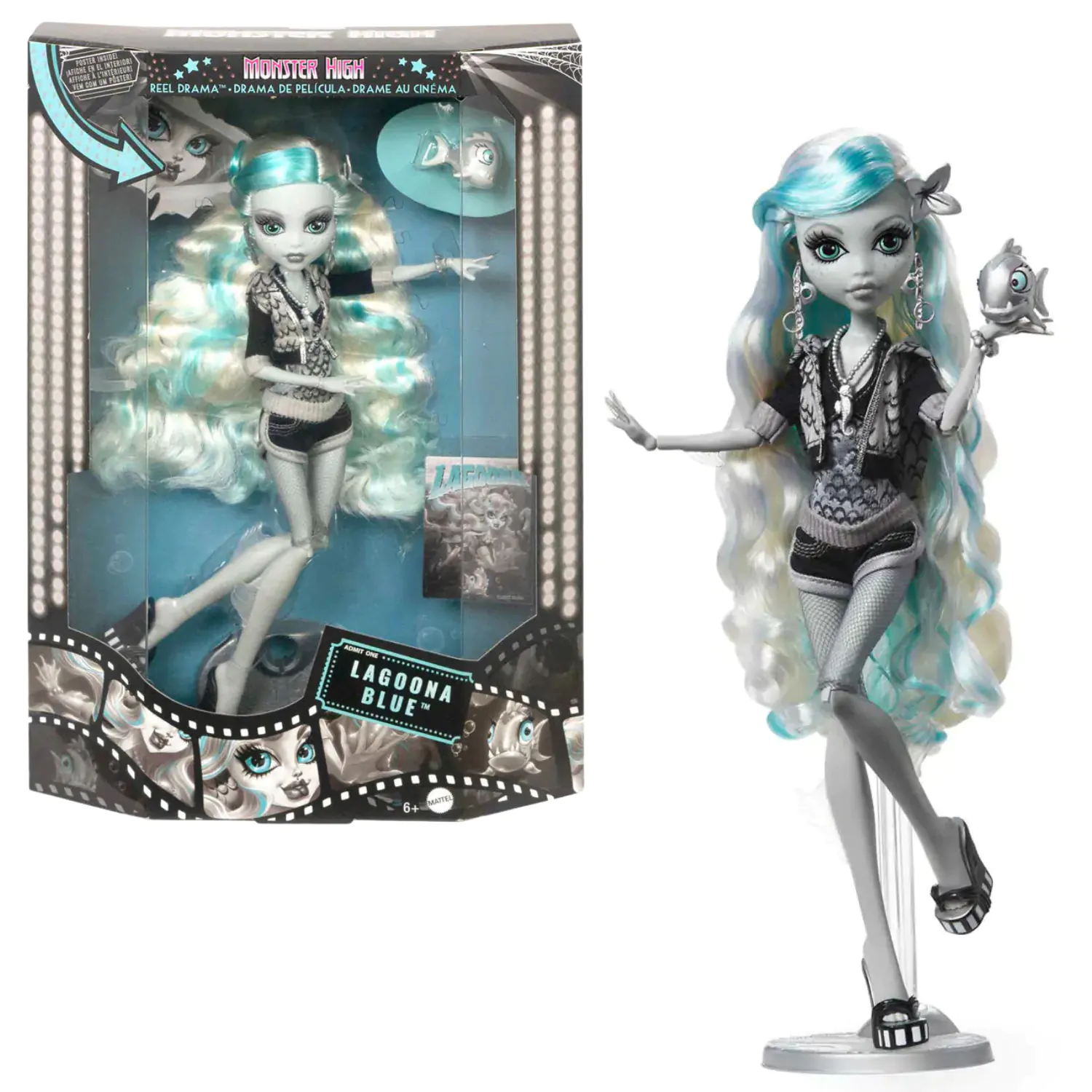 Monster High Reel Drama doll pack product photo