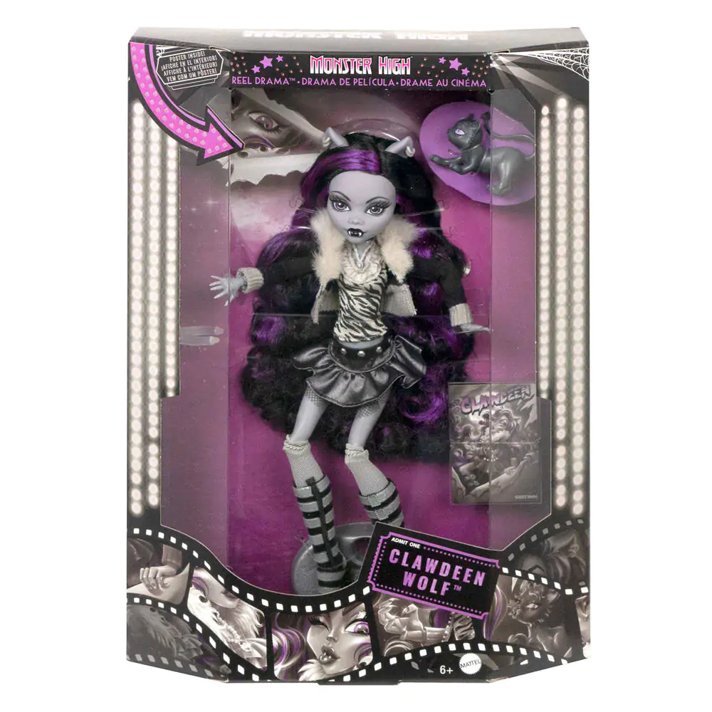 Monster High Reel Drama Clawdeen Wolf doll product photo