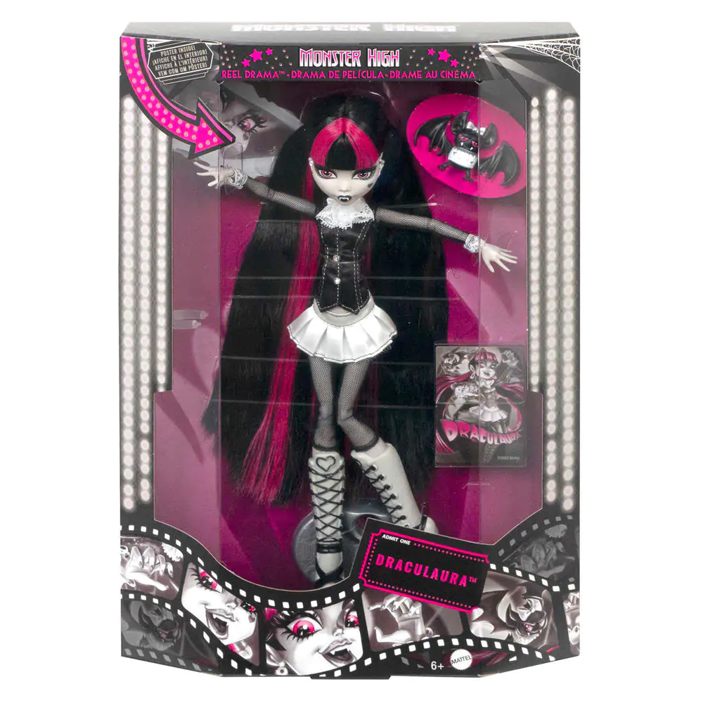 Monster High Reel Drama Draculaura doll product photo