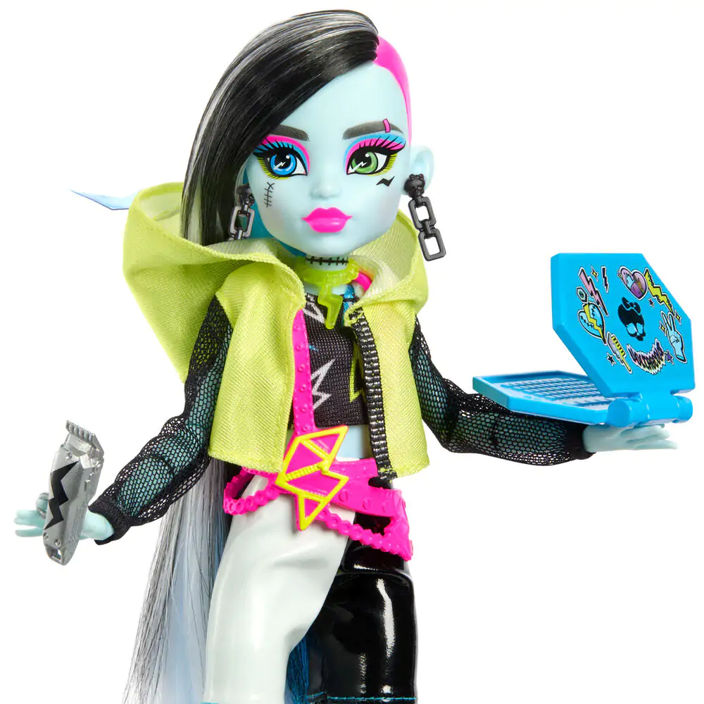 Monster High Skullmate Secrets Neon Frights Frankie Stein doll 25cm termékfotó