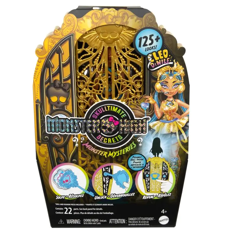 Monster High Skulltime Secrets Cleo de Nile doll + cupboard product photo