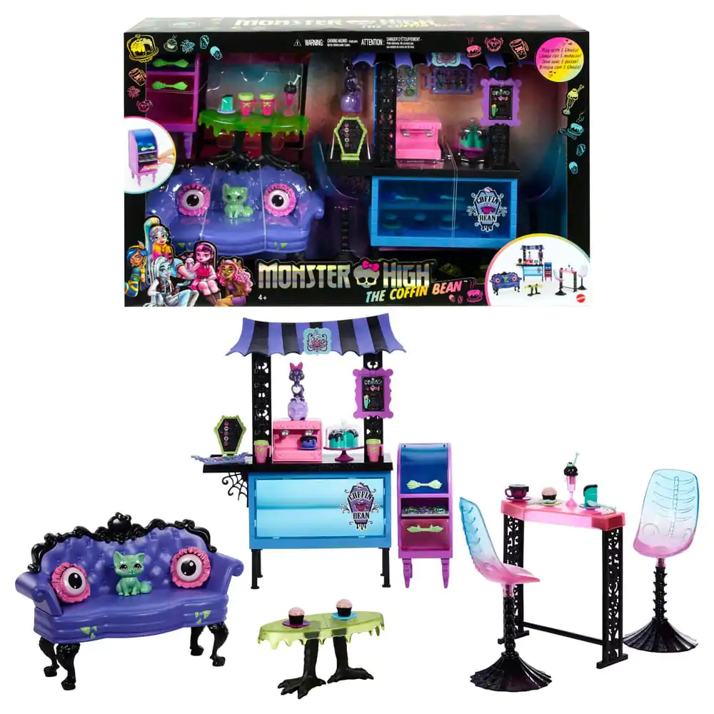 Monster High Playset The Coffin Bean Café Lounge product photo