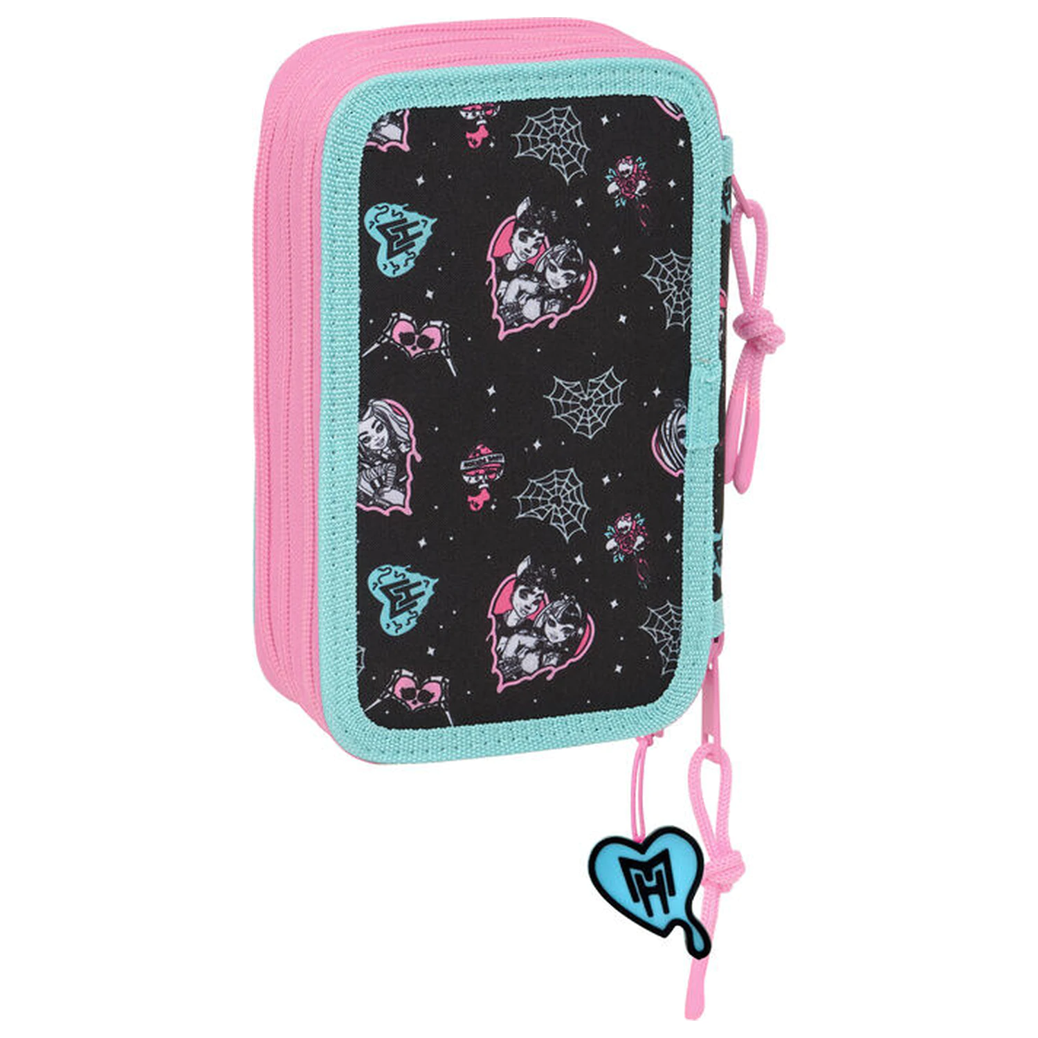 Monster High triple pencil case 37pcs product photo
