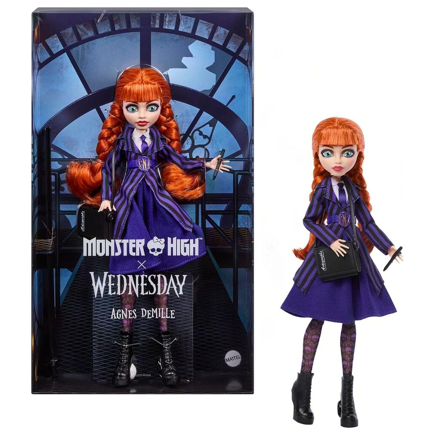 Monster High Wednesday Agnes doll product photo