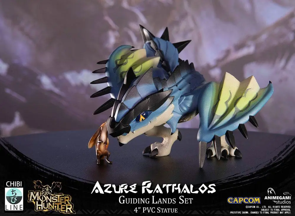 Monster Hunter PVC Statue Azure Rathalos 10 cm product photo