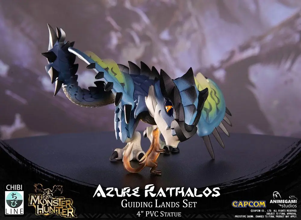 Monster Hunter PVC Statue Azure Rathalos 10 cm product photo