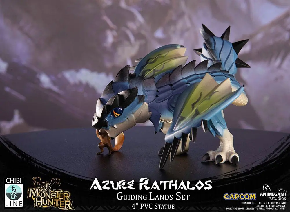 Monster Hunter PVC Statue Azure Rathalos 10 cm product photo