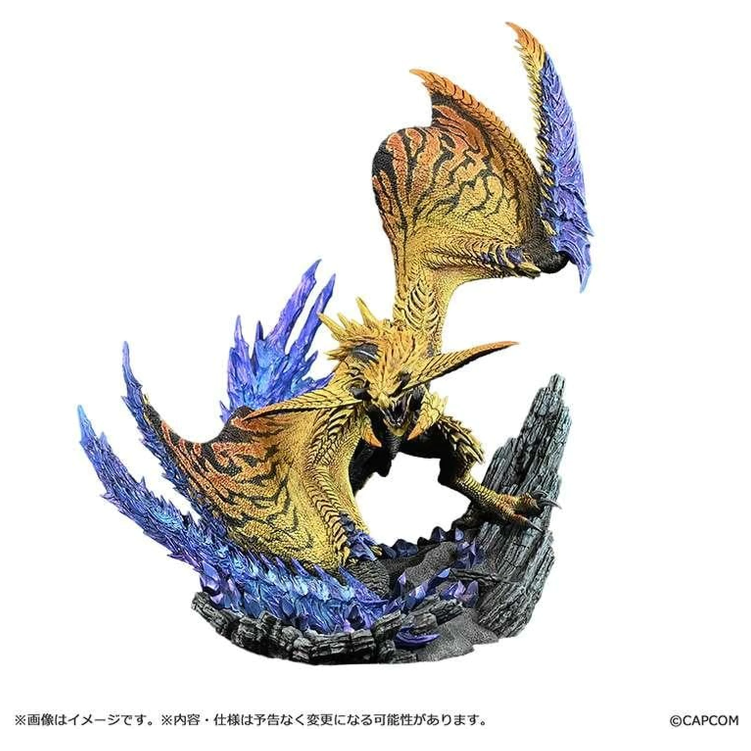 Monster Hunter Shining Thunder Wyvern Rey Dau Statue 28 cm product photo