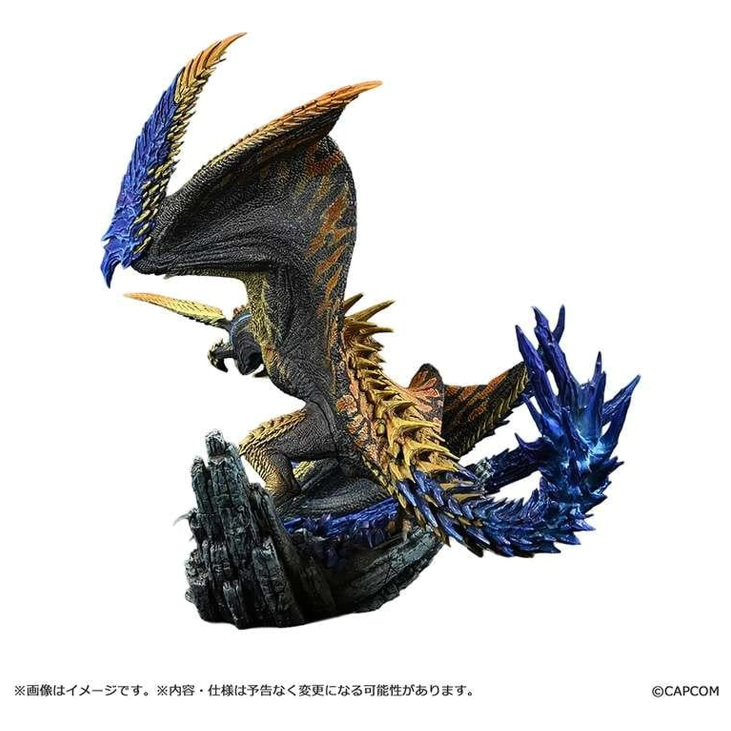 Monster Hunter Shining Thunder Wyvern Rey Dau Statue 28 cm product photo