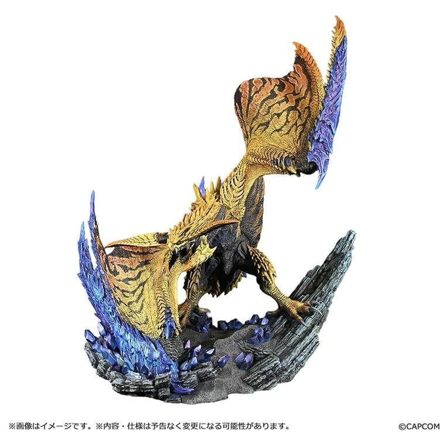 Monster Hunter Shining Thunder Wyvern Rey Dau Statue 28 cm product photo