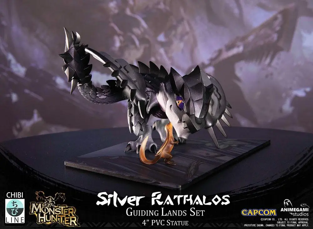 Monster Hunter PVC Statue Silver Rathalos 10 cm product photo