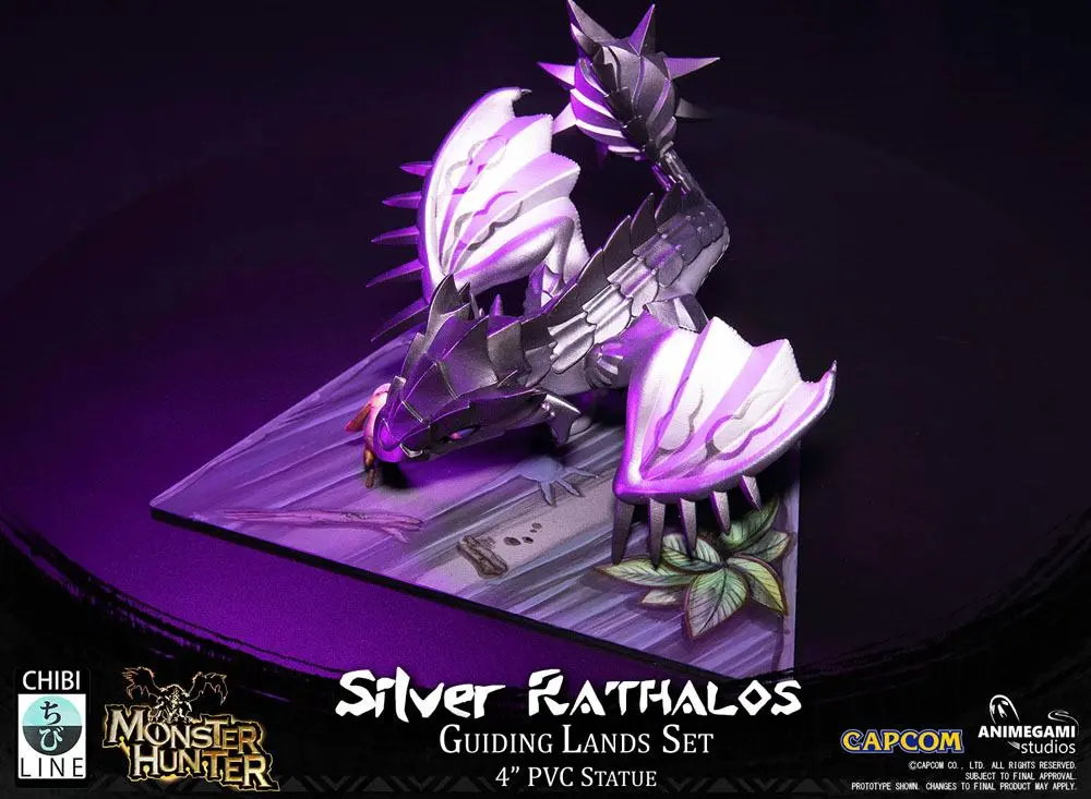 Monster Hunter PVC Statue Silver Rathalos 10 cm product photo