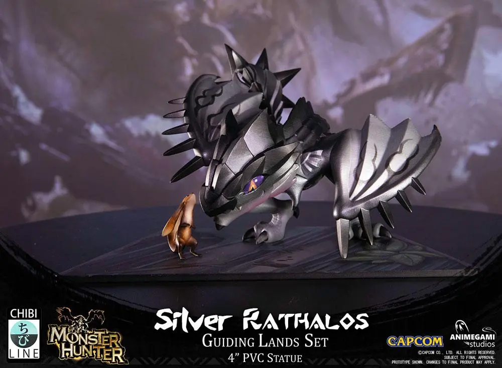 Monster Hunter PVC Statue Silver Rathalos 10 cm product photo
