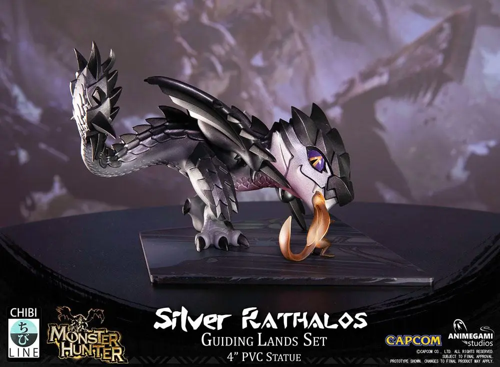 Monster Hunter PVC Statue Silver Rathalos 10 cm product photo