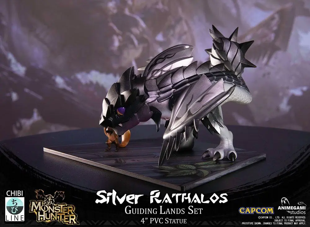 Monster Hunter PVC Statue Silver Rathalos 10 cm product photo