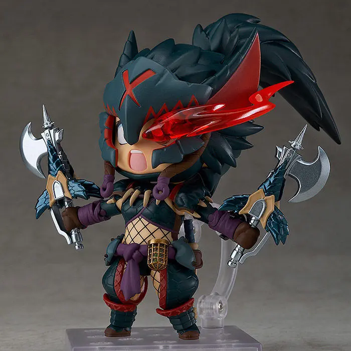 Monster Hunter World Iceborne Hunter Female Nargacuga Alpha Armor Deluxe Nendoroid figure 10cm product photo
