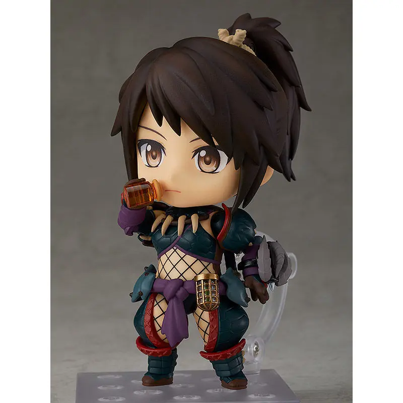 Monster Hunter World Iceborne Hunter Female Nargacuga Alpha Armor Deluxe Nendoroid figure 10cm product photo