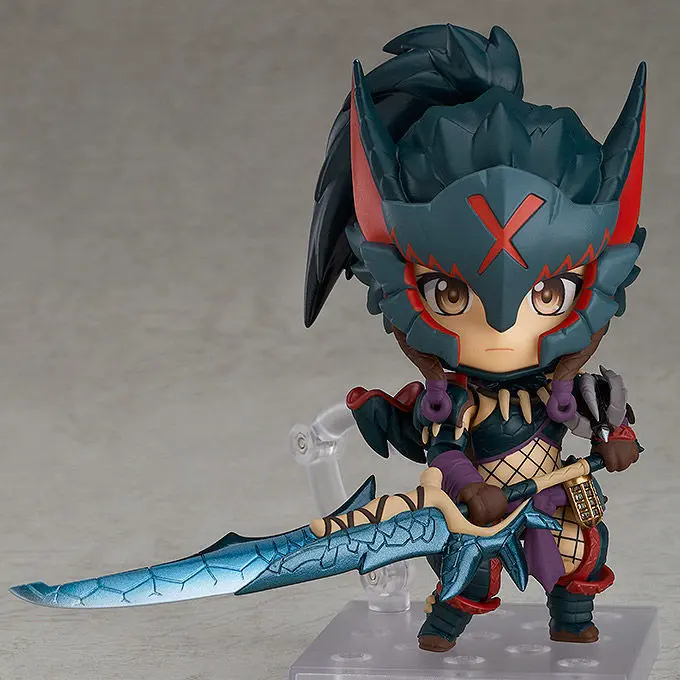 Monster Hunter World Iceborne Hunter Female Nargacuga Alpha Armor Nendoroid figure 10cm product photo
