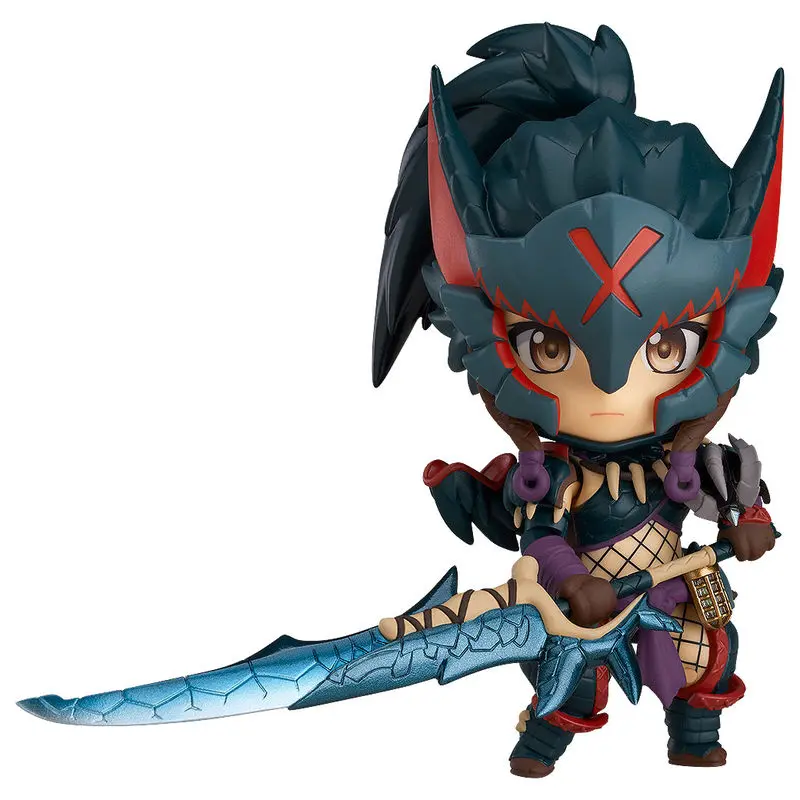 Monster Hunter World Iceborne Hunter Female Nargacuga Alpha Armor Nendoroid figure 10cm product photo