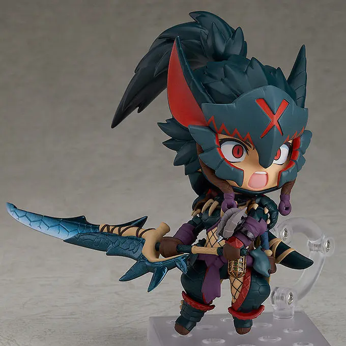 Monster Hunter World Iceborne Hunter Female Nargacuga Alpha Armor Nendoroid figure 10cm product photo