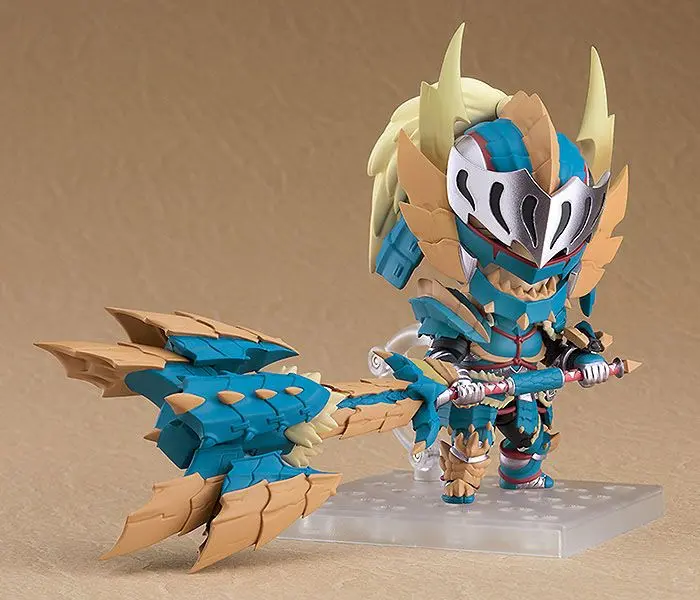 Monster Hunter World Iceborne Nendoroid Action Figure Hunter Male Zinogre Alpha Armor 10 cm product photo