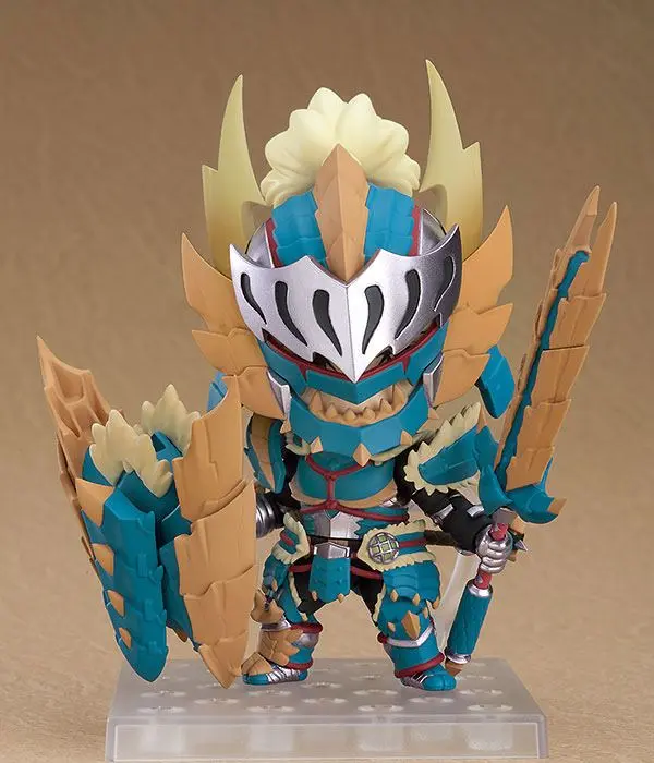Monster Hunter World Iceborne Nendoroid Action Figure Hunter Male Zinogre Alpha Armor 10 cm product photo